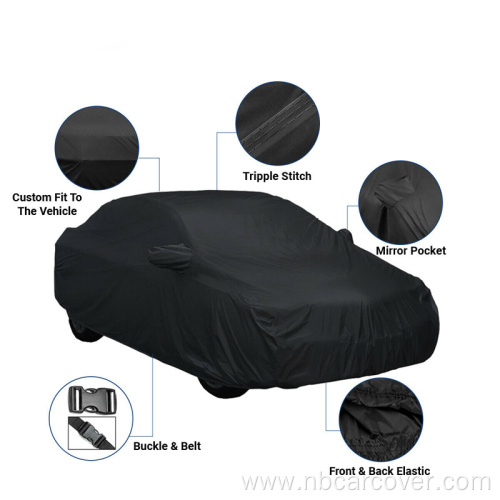 Wholesale dust proof black custom printed car cover